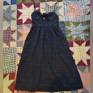 💙🌸Navy blue polka dot summer dress🌸💙